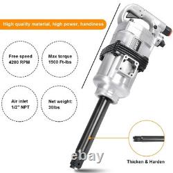 1 Air Impact Wrench Gun Heavy Duty Commercial Truck Mechanics with Storage Case