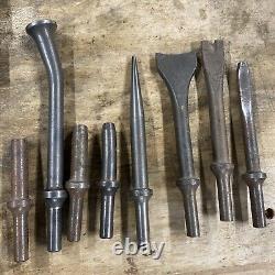 13 Vintage Aircraft Rivet Air Hammer Bits Set Mac Pacific Tool