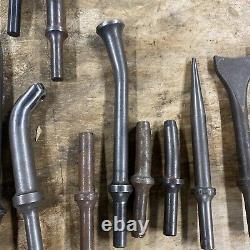 13 Vintage Aircraft Rivet Air Hammer Bits Set Mac Pacific Tool