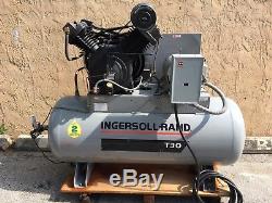 15 HP INGERSOLL RAND T-30 AIR COMPRESSOR with Tank