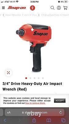 3/4 air impact gun snap on