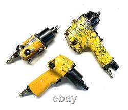 3 Pc Ingersoll Rand Mixed Impact Drill Lot Aircraft Tool