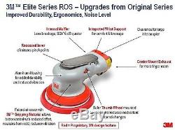 3M Random Orbital Sander Elite Series 28494, Air-Powered, Non-Vacuum, 3 Inc