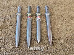 4 Snap On Air Hammer Tapered Chisel Punch Bit PHG59A Pneumatic Gun Tool Rivet