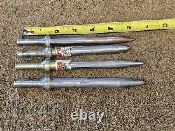 4 Snap On Air Hammer Tapered Chisel Punch Bit PHG59A Pneumatic Gun Tool Rivet