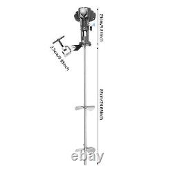 50 Gallon 1/2 HP Stainless Steel Mixing Tool Pneumatic Paint Bracket Mixer