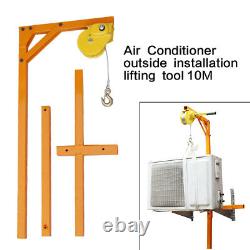 AC Air Conditioner Outside Installation lifting Tool 10M Bracket Crane Stainless