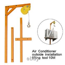 AC Air Conditioner Outside Installation lifting Tool 10M Bracket Crane Stainless