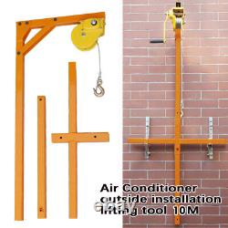 AC Air Conditioner Outside Installation lifting Tool 10M Bracket Crane Stainless