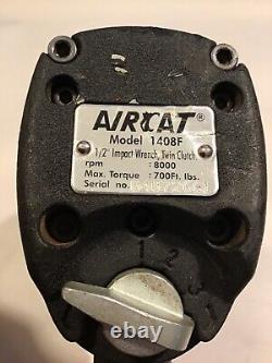 AIRCAT 1408F 1/2 Drive Heavy Duty Pneumatic Impact Wrench With RARE Flame Body