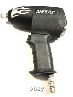 AIRCAT 1408F 1/2 Drive Heavy Duty RARE Flame Body Pneumatic Impact Wrench MINT