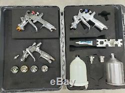 ANEST IWATA DEMO KIT! 3 GUNS. Iwata WS-400 WS400 1.3 OBS with aluminum cup