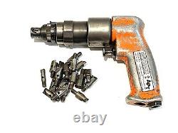 APT Pneumatic Rivet Shaver 20,000 Rpm's Model D2 With 30+pc Rivet Shaver Bit Lot