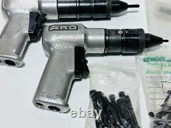 ARO (AVK) Tools 2pc 8518 8519 Pneumatic Air Riveter Stud Tools Quick Chuck, More