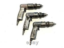 ARO Pneumatic Drill 3pc Lot Aircraft Tools