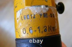 ATLAS COPCO 0.6-1.3 NM MODEL LUM12 Inline Air 1/4 Ratchet MADE IN Sweden