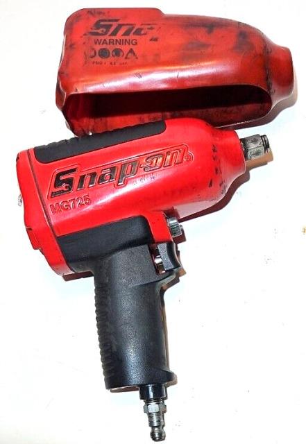 Air Impact Gun Wrench 1/2 Drive Snap-on Mg725 Pneumatic Tool Usa With Guard