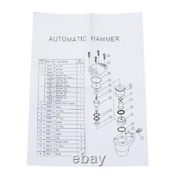Air Impact Hammer Kit 1000Time/Minute Handheld Pneumatic Palm Hammer Tool New