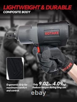 Air Impact Wrench 1556 Ft-Lbs Heavy Duty Pneumatic Gun for Trucks RT-5572 H Duty