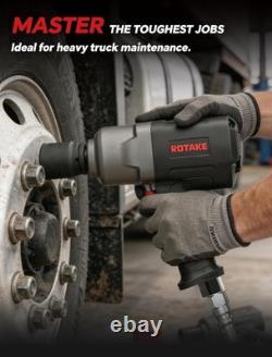 Air Impact Wrench 1556 Ft-Lbs Heavy Duty Pneumatic Gun for Trucks RT-5572 H Duty
