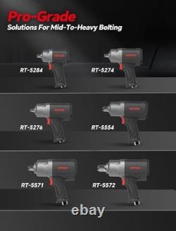 Air Impact Wrench 1556 Ft-Lbs Heavy Duty Pneumatic Gun for Trucks RT-5572 H Duty