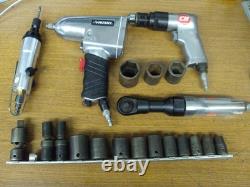 Air Tool Lot Husky Central Pneumatic Snap-on Williams Cornwell B484