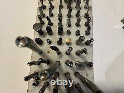 Aircraft Aviation Air Hammer Rivet Head Die Squeezer Stud Anvil Bit Set 57 pc