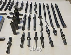 Aircraft Aviation Air Hammer Rivet Head Die Squeezer Stud Anvil Bit Set 57 pc