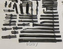 Aircraft Aviation Air Hammer Rivet Head Die Squeezer Stud Anvil Bit Set 57 pc