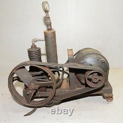 Antique Kellogg air compressor EM401 1920's rat rod garage tool steam punk