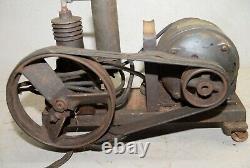 Antique Kellogg air compressor EM401 1920's rat rod garage tool steam punk