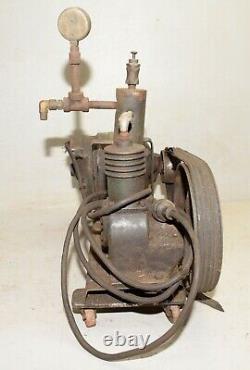 Antique Kellogg air compressor EM401 1920's rat rod garage tool steam punk