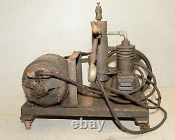 Antique Kellogg air compressor EM401 1920's rat rod garage tool steam punk