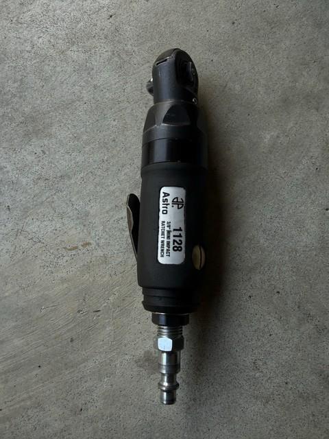 Astro Pneumatic 1128 3/8 Dr. Mini Air Impact Ratchet Wrench With Air Fitting
