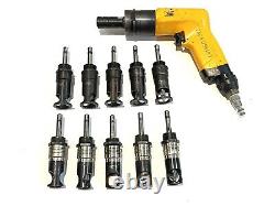 Atlas Copco LLB34 H007 Heavy Duty Drill with ATI & Magnavon 10pc microstop Lot