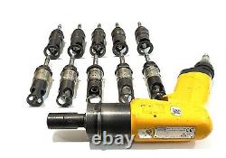 Atlas Copco LLB34 H007 Heavy Duty Drill with ATI & Magnavon 10pc microstop Lot