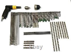 Atlas Copco Mini Palm Drill 3,300 Rpms Model LBB 16 EPX033 80pc Kit