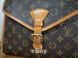 Authentic Louis Vuitton Bel Air 2way Business Handbag Monogram Purse M51122