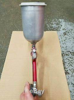 Binks M1-G HVLP Auto Body Paint Gravity Feed Spray Gun Aluminum Cup Regulator