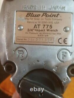 Blue Point 3/4'' SNAP ON Air Impact Wrench AT 775 Made in Japan GUC