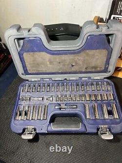 Bluepoint sold by snap on 1/4 sockets ratchet breaker bar etc 47pc service set