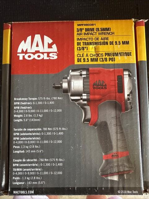 Brand New In Box Never Used, 3/8 Drive Mac Tools Air Impact Wrench