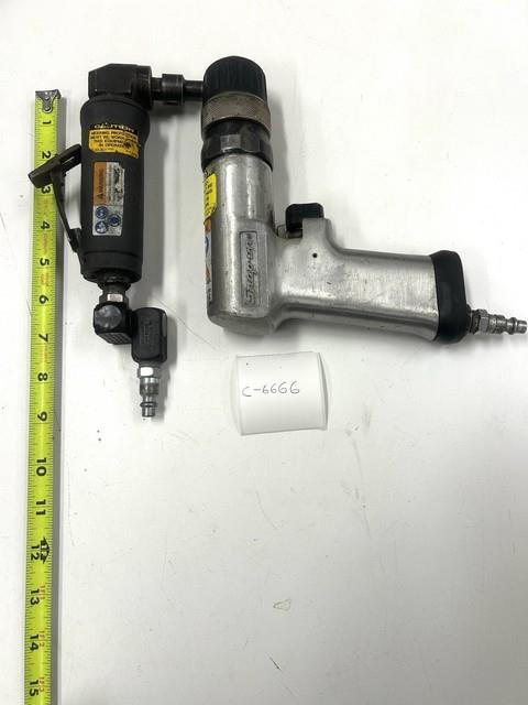 C-6666 Snap-on Pdr3a Rever Pneu Air Drill & Inger Ran Righ Ang Air Drill Lot