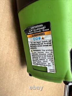 CAT3225GA 3/4 Cornwell bluePOWER Super Duty Impact Wrench, Neon Green