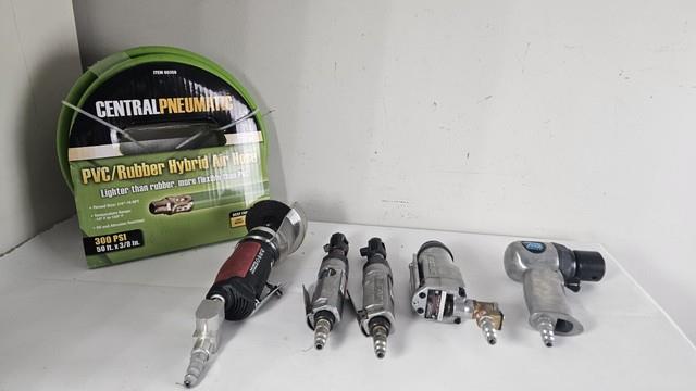Craftsman Air Pneumatic Impact Wrench Tool Set/lot Ratchets Hose Etc Nice