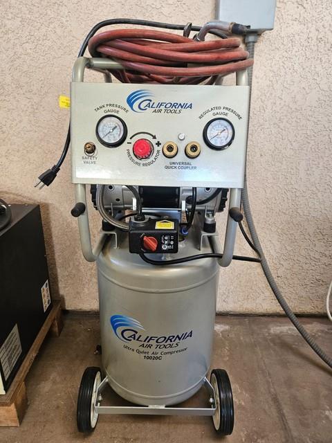 California Air Tools Ultra Quiet Air Compressor 10020c 10 Gal Size 2hp 125 Psi