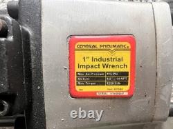 Central Pneumatic 1 Industrial Air Impact Wrench 1250 ft-lb Item 67096 Untested