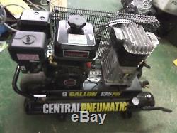 Central Pneumatic Gas Air Compressor 212cc 9gal 135psi 2 Tank Pickup ONLY