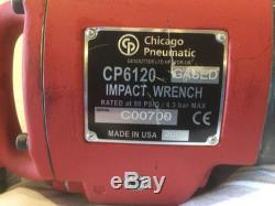 ChicagPneumatic CP6120-GASED 960 BPM 3,000 RPM Impact Wrench, 1 1/2 Drive