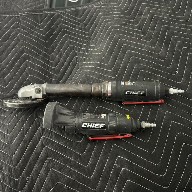 Chief Air 4 In. Extended Reach Air Cut-off Tool And Chief 3 In. Air Cut-off Tool